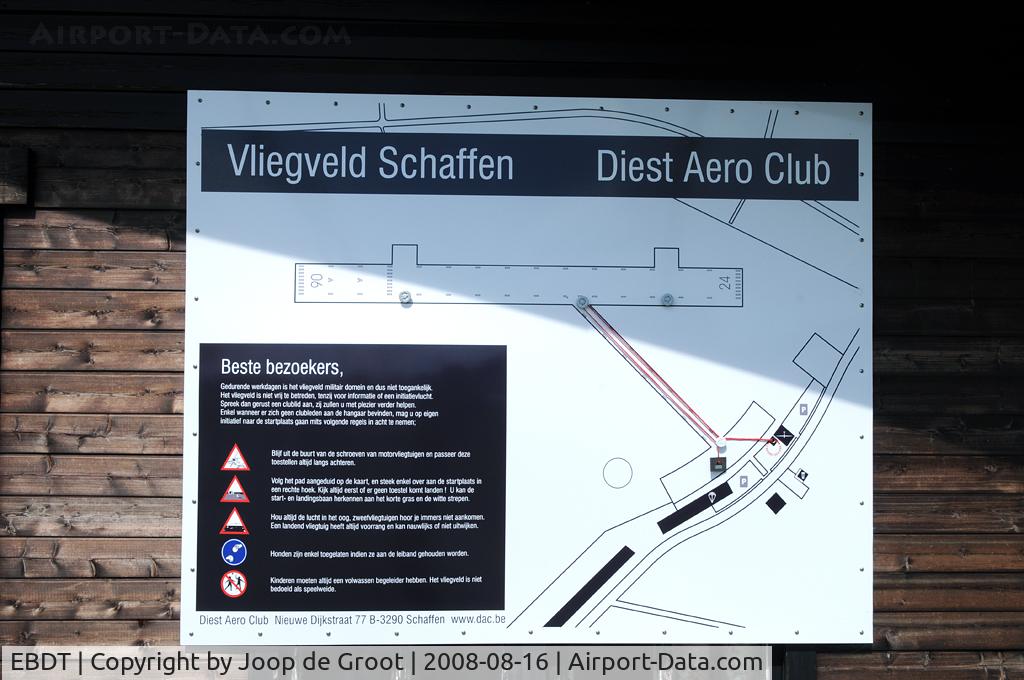 EBDT Airport - Plan of the airfield
