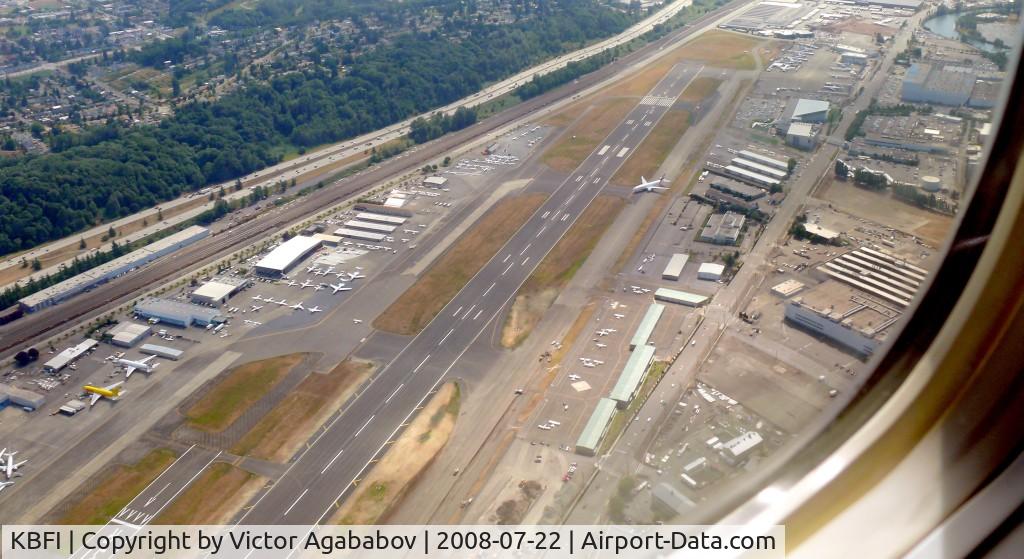 Boeing Field/king County International Airport (BFI) - Overflying Boeing field.