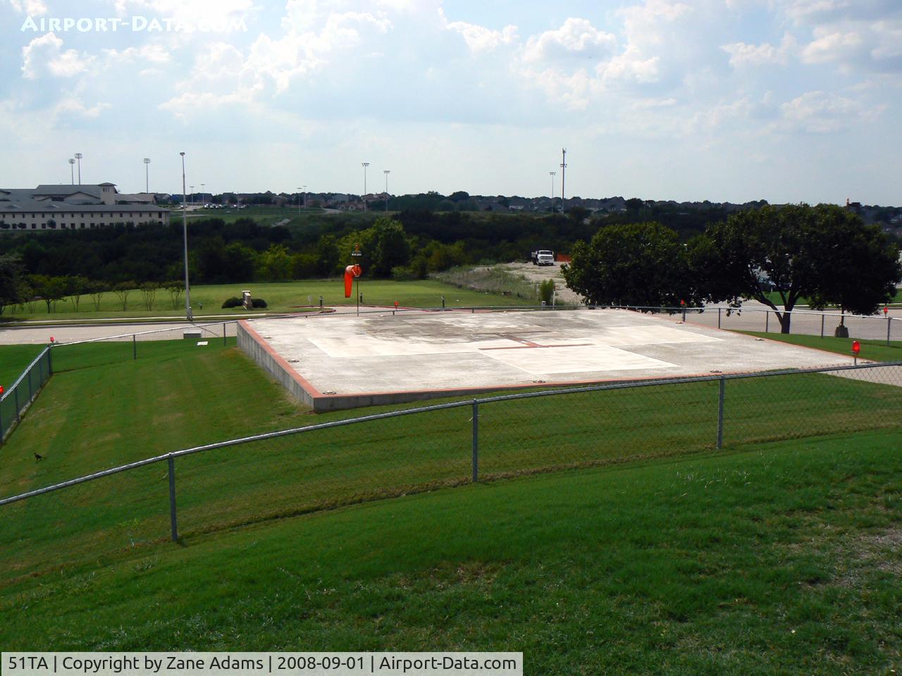 Harris Methodist Southwest Helistop Heliport (51TA) - Harris Methodist Southwest Hospital Heliport - Ft. Worth, TX