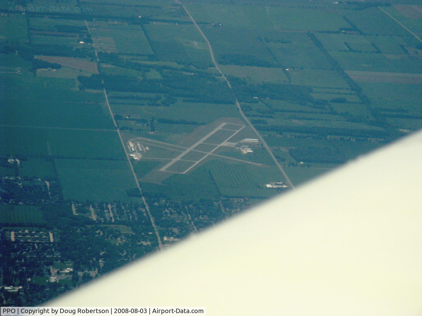 La Porte Municipal Airport (PPO) - La Porte Municipal, La Porte, IN looking south