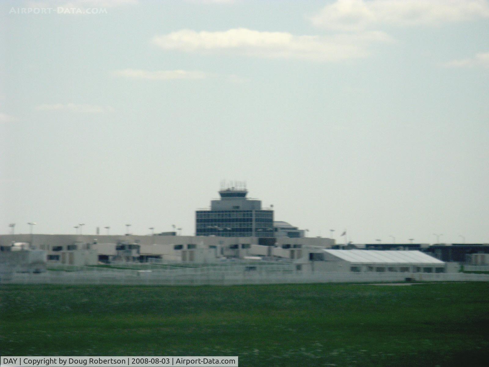 James M Cox Dayton International Airport (DAY) - Air Traffic Control Tower from N2111Q Beech BONANZA 36 taxiing in