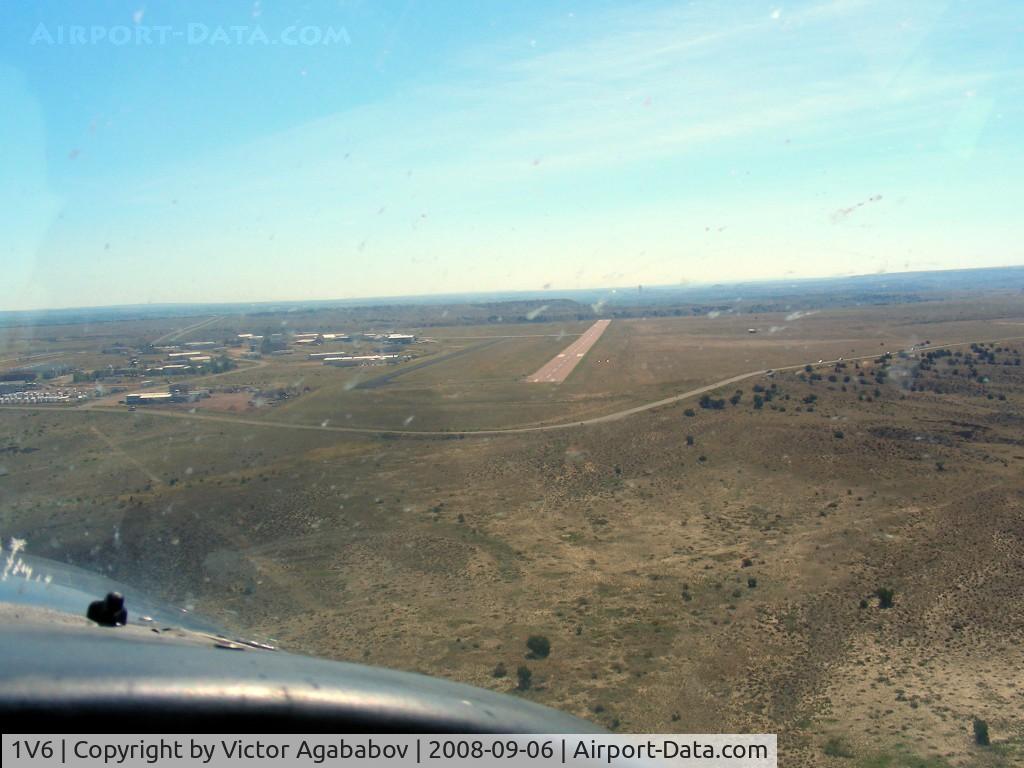 Fremont County Airport (1V6) - Turning final rwy 11 at Canon City