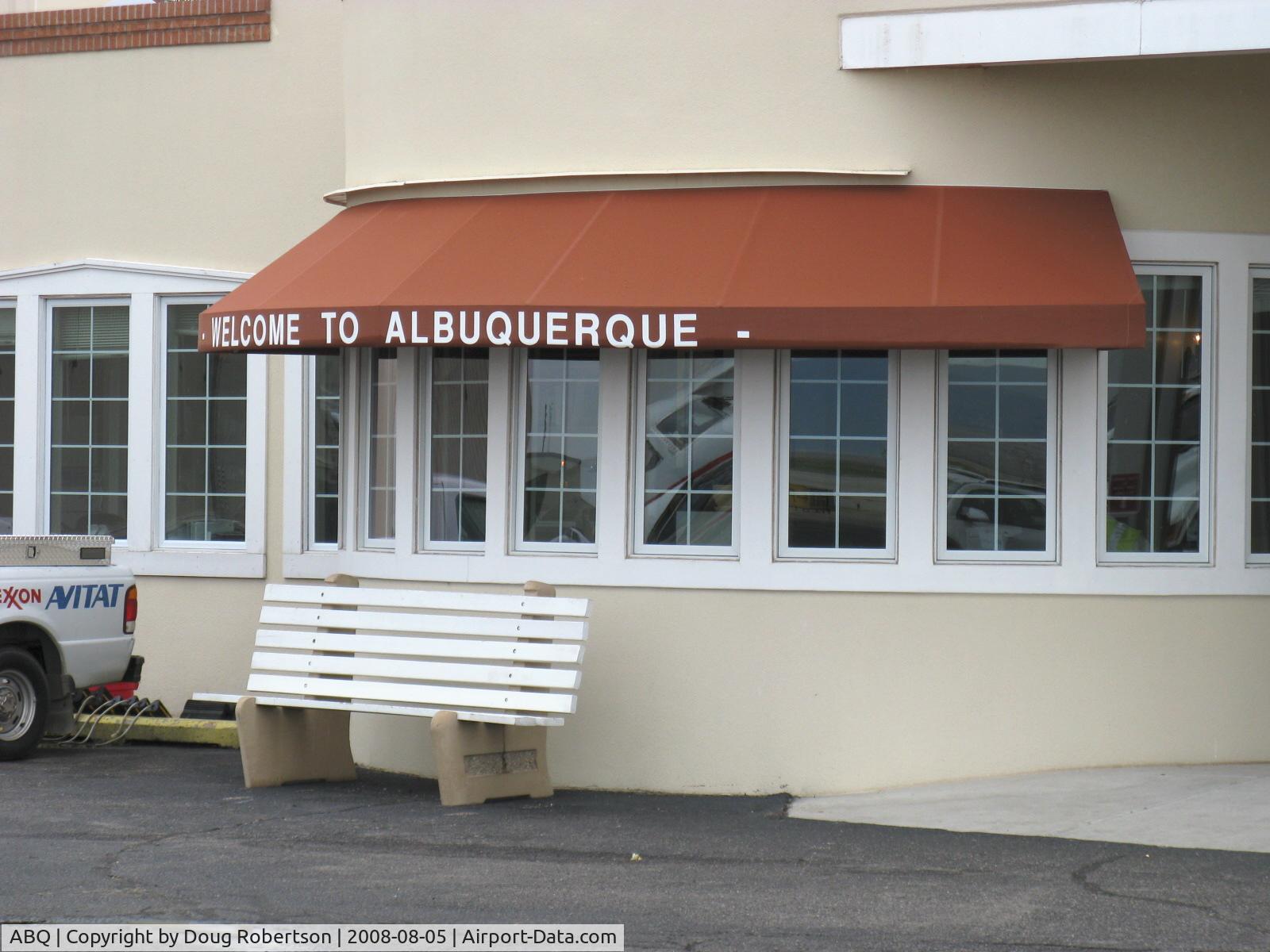 Albuquerque International Sunport Airport (ABQ) - Welcome to Albuquerque-Atlantic Aviation FBO, Office/Lobby door from ramp has controlled entry 