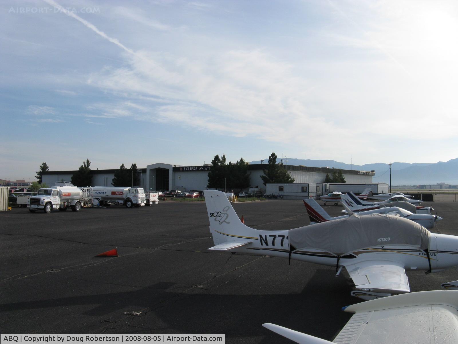 Albuquerque International Sunport Airport (ABQ) - Eclipse Aviation-EA500 Jet, Flight Test/Customer Delivery Hangar and Offices