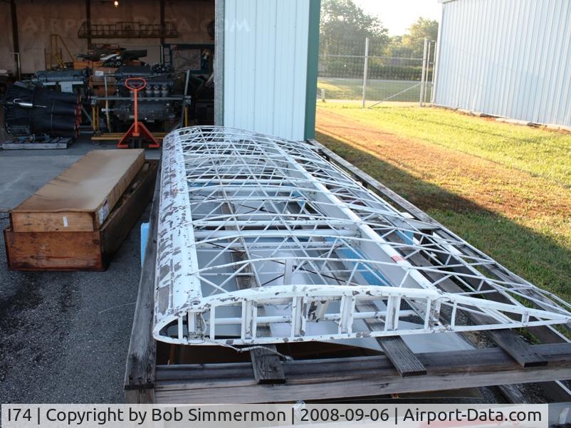 Grimes Field Airport (I74) - Fairchild 24 wing?  Some of the cool stuff on display at MERFI - Urbana, Ohio.