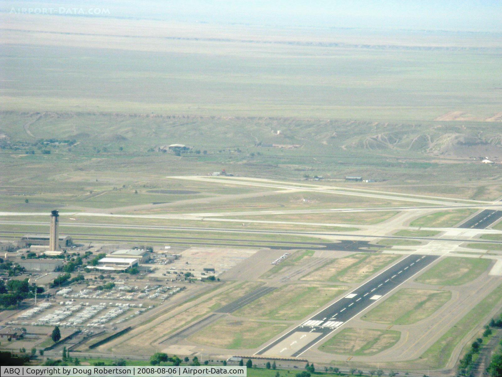 Albuquerque International Sunport Airport (ABQ) - ABQ on departure, taken from N2111Q, Beech BONANZA 36