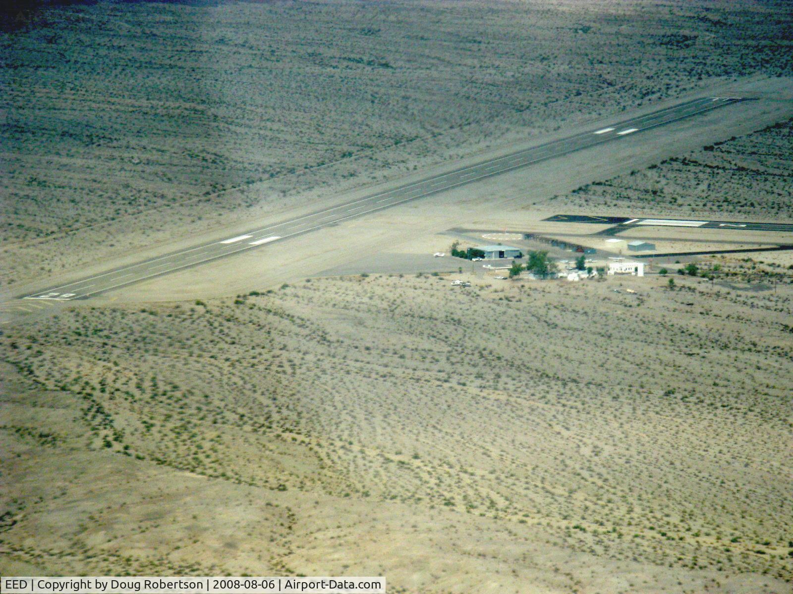 Needles Airport (EED) - Needles Airport, CA, Rwy 11-29 5005 X 100, Rwy 02-20 4235 X 100, from N2111Q Beech BONANZA 36. Landed for pit stop only, with tip tanks no fuel needed.