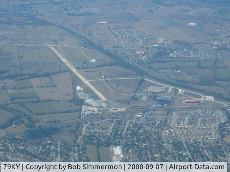Lucas Field Airport (79KY) - Looking west from 5500'