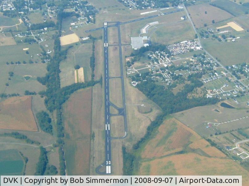 Stuart Powell Field Airport (DVK) - Looking west from 5500'