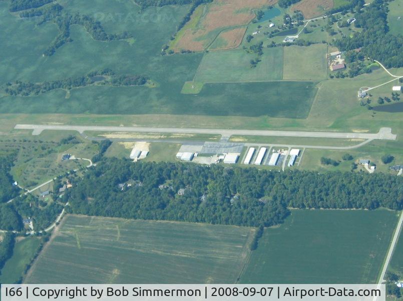 Clinton Field Airport (I66) - Looking west from 5500'