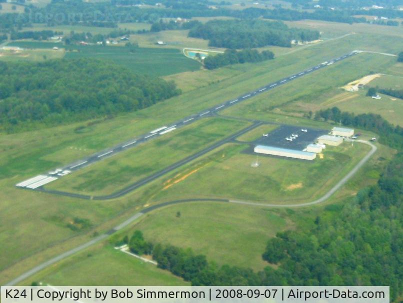 Russell County Airport (K24) - In the pattern, looking NW.