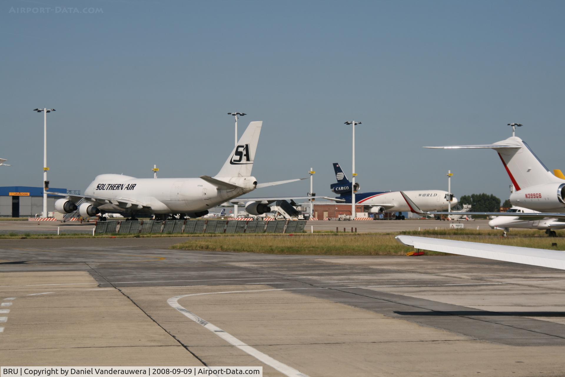 Brussels Airport, Brussels / Zaventem   Belgium (BRU) - cargos parked on apron