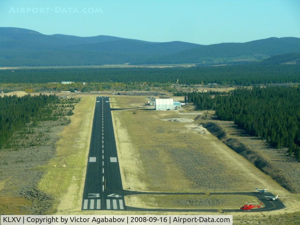 Lake County Airport (LXV) - Short Final RWY 34 at Leadville