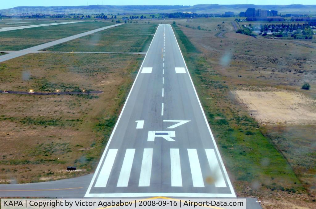 Centennial Airport (APA) - Short final for 17 R