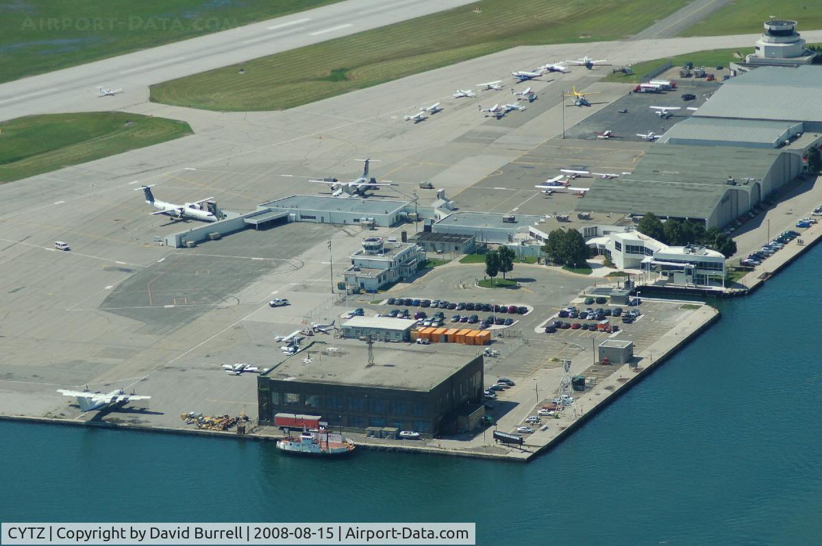 Toronto City Centre Airport, Toronto, Ontario Canada (CYTZ) - Toronto City Airport from the CN Tower