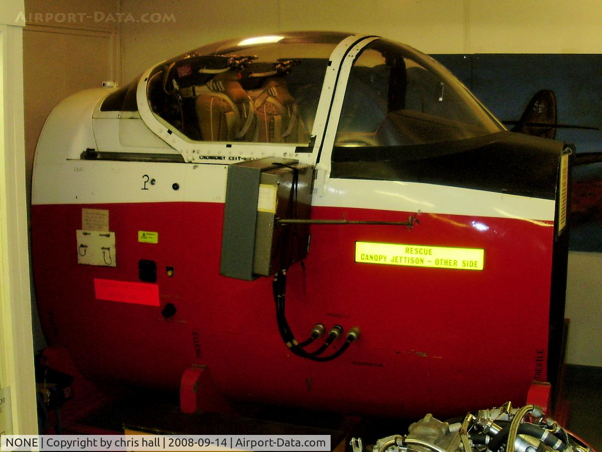 NONE Airport - Jet Provost Systems Trainer Cockpit Section on display at the Fenland & West Norfolk Aviation Museum