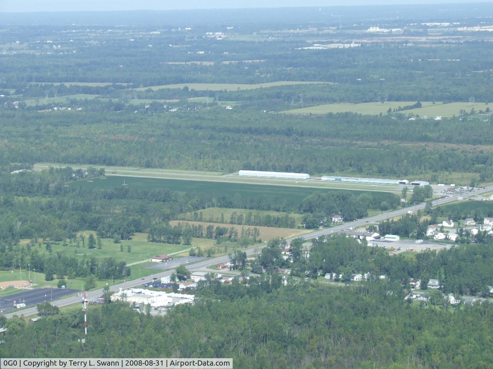 North Buffalo Suburban Airport (0G0) - Looking Northwest at the airport.
