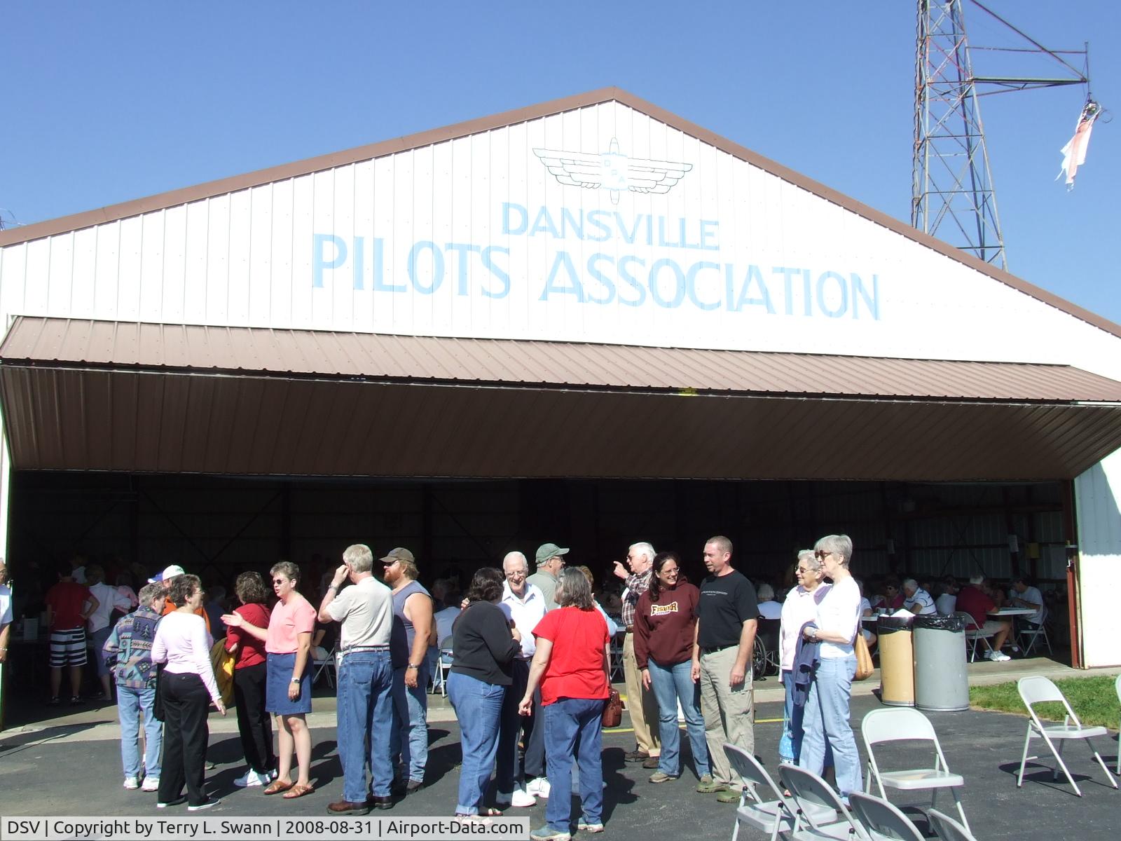 Dansville Municipal Airport (DSV) - Waiting for breakfast at the fly-in..