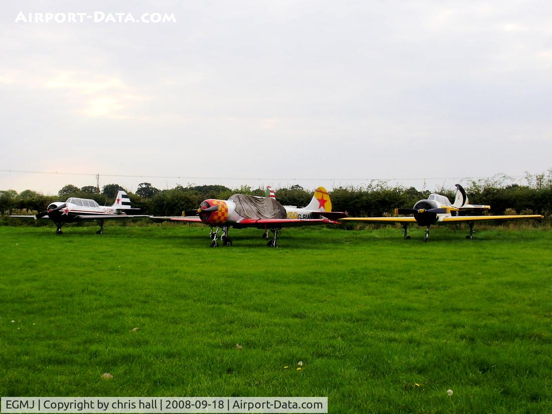 Little Gransden Airfield Airport, St Neots, England United Kingdom (EGMJ) - Yaks galore. from left to right G-CBMI, G-BWOD, G-YYAK