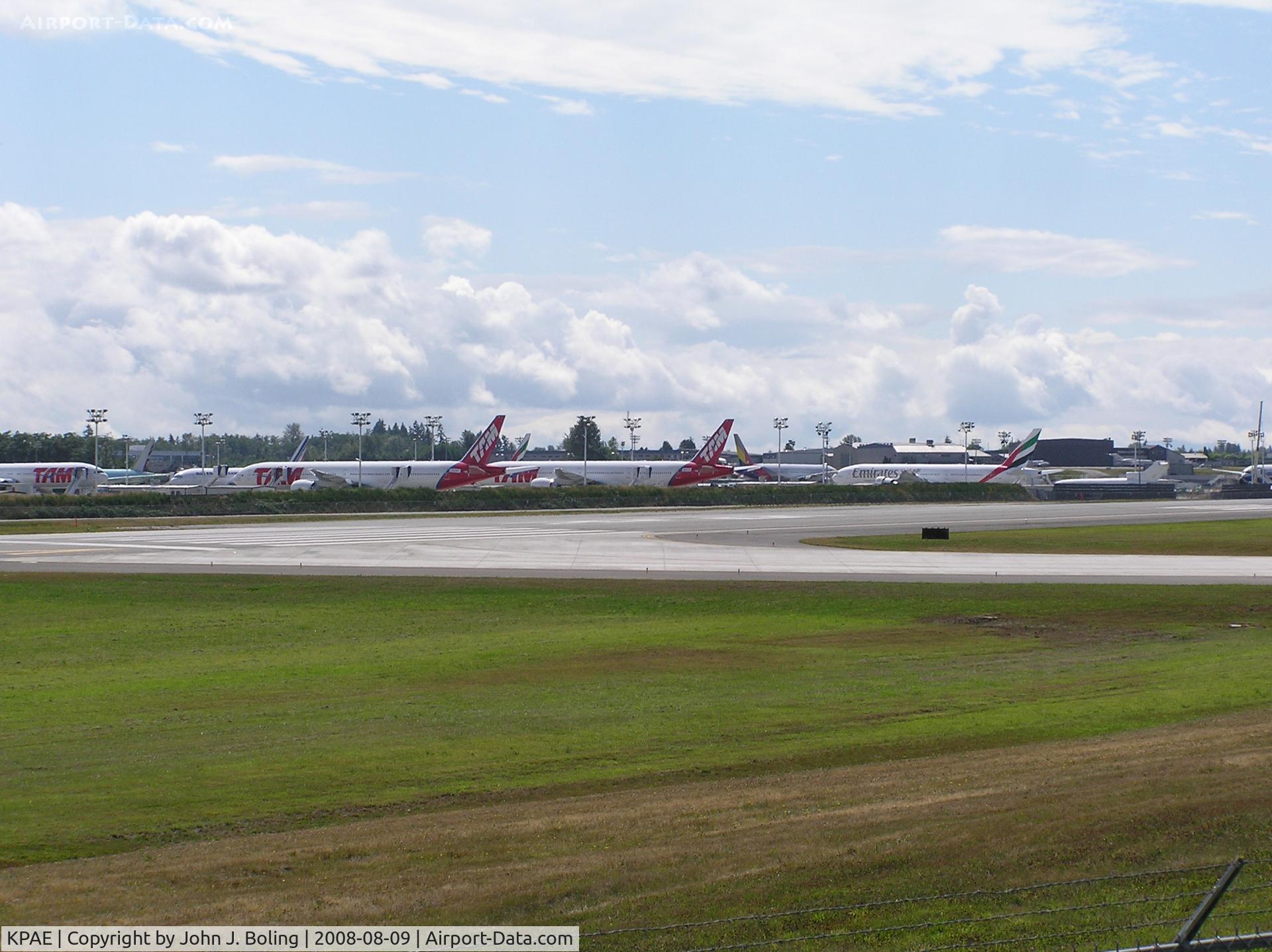 Snohomish County (paine Fld) Airport (PAE) - Boeing ramp at Paine Field