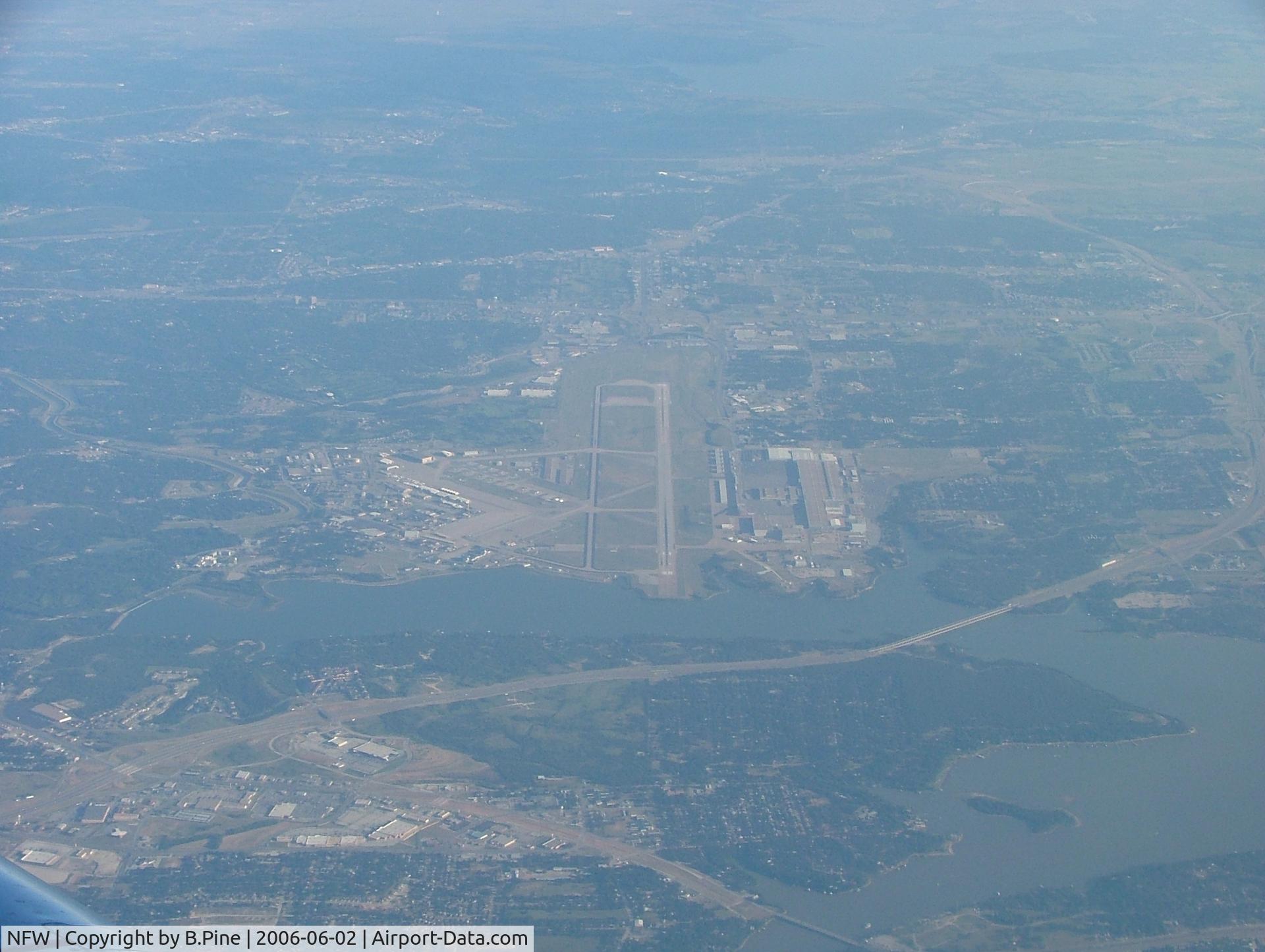 Fort Worth Nas Jrb/carswell Field Airport (NFW) - Ft. Worth NAS JRB/Carswell after takeoff from DFW. Looking South.