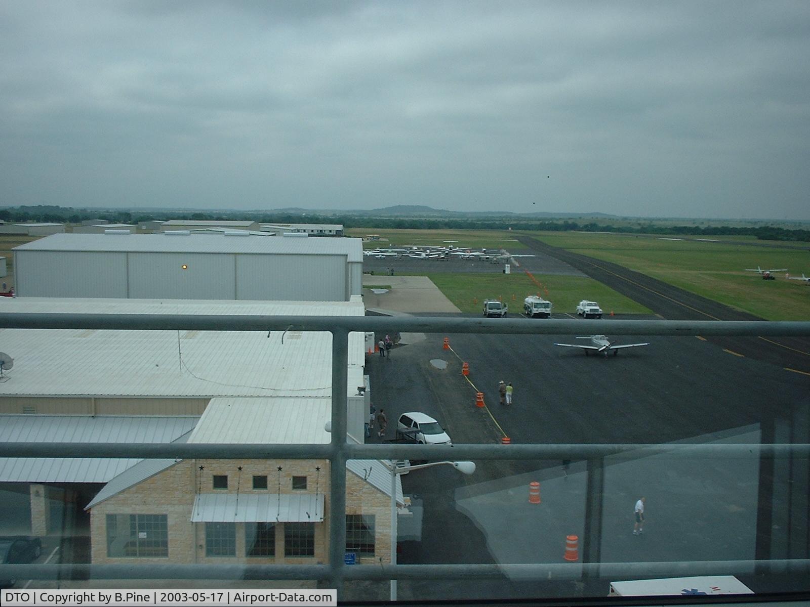 Denton Municipal Airport (DTO) - View from the tower looking South.