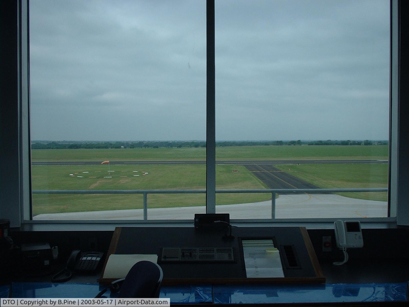 Denton Municipal Airport (DTO) - View from the tower looking West.