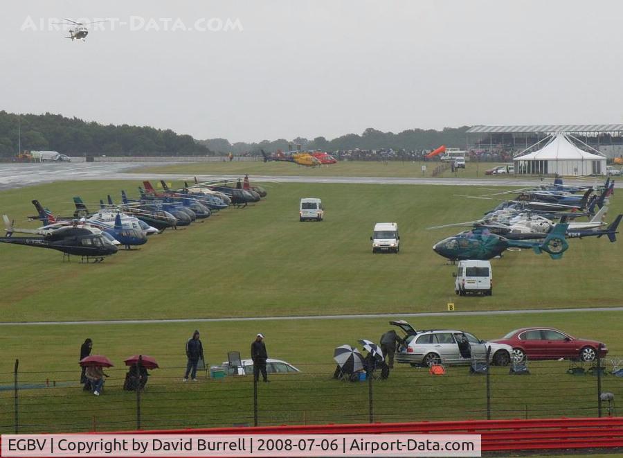 Silverstone Heliport Airport, Silverstone, England United Kingdom (EGBV) - Silvertone Heliport - FI Grand Prix 06.07.08