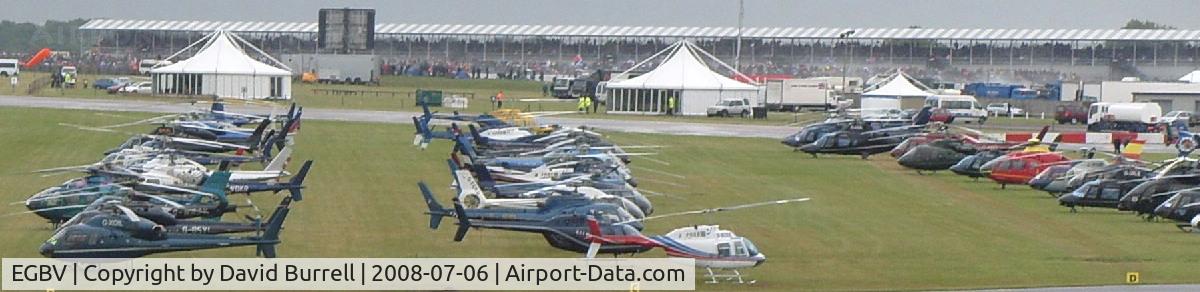 Silverstone Heliport Airport, Silverstone, England United Kingdom (EGBV) - Silverstone Heliport - F1 Grand Prix 06.07.08
