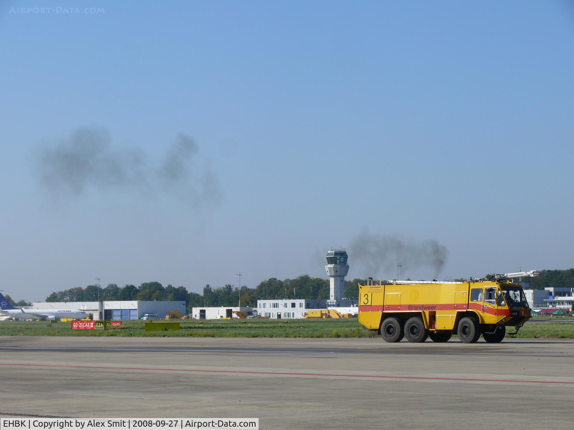 Maastricht Aachen Airport, Maastricht Netherlands (EHBK) - Fire-truck demo during Vlaai-in 2008