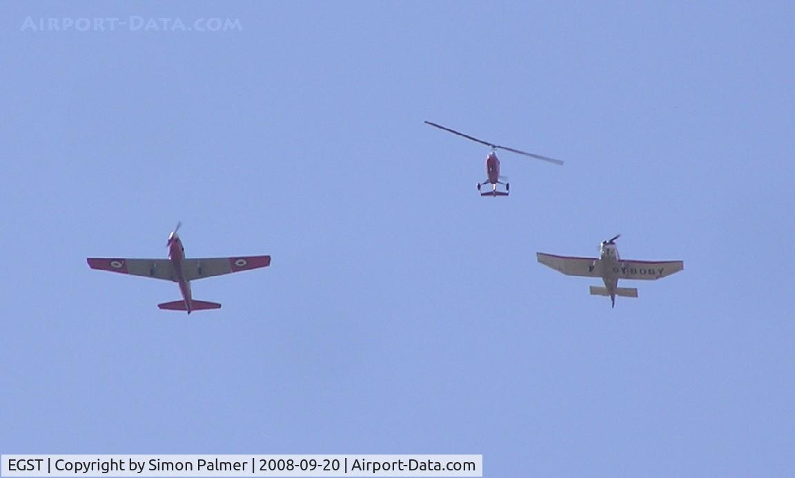 Elmsett Airport, Ipswich, England United Kingdom (EGST) - Formation arrival at Elmsett