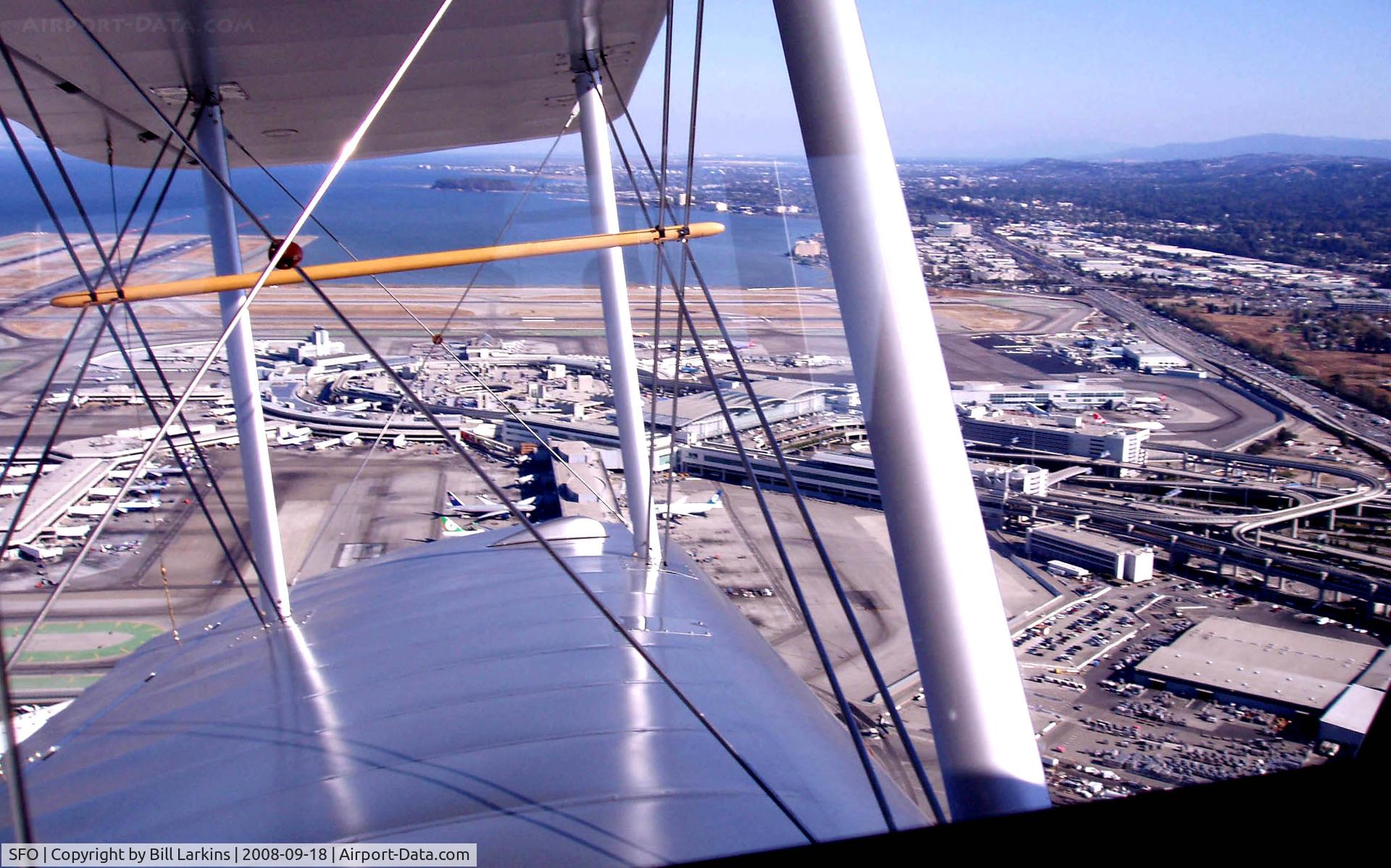 San Francisco International Airport (SFO) - SFO Terminal area from a 1928 Boeing 40C.