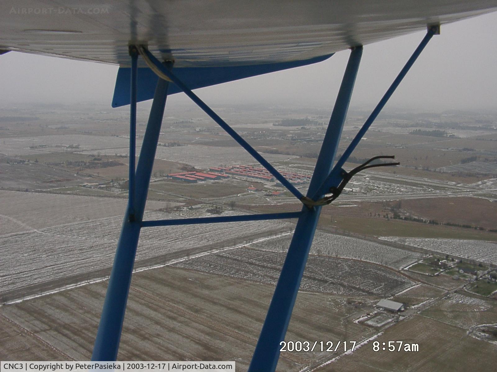 CNC3 Airport - Brampton Airport, Ontario Canada. Note the date of the flight! No it's not a coincidence, only two other aircraft manage to do few circuits before the weather closed in.