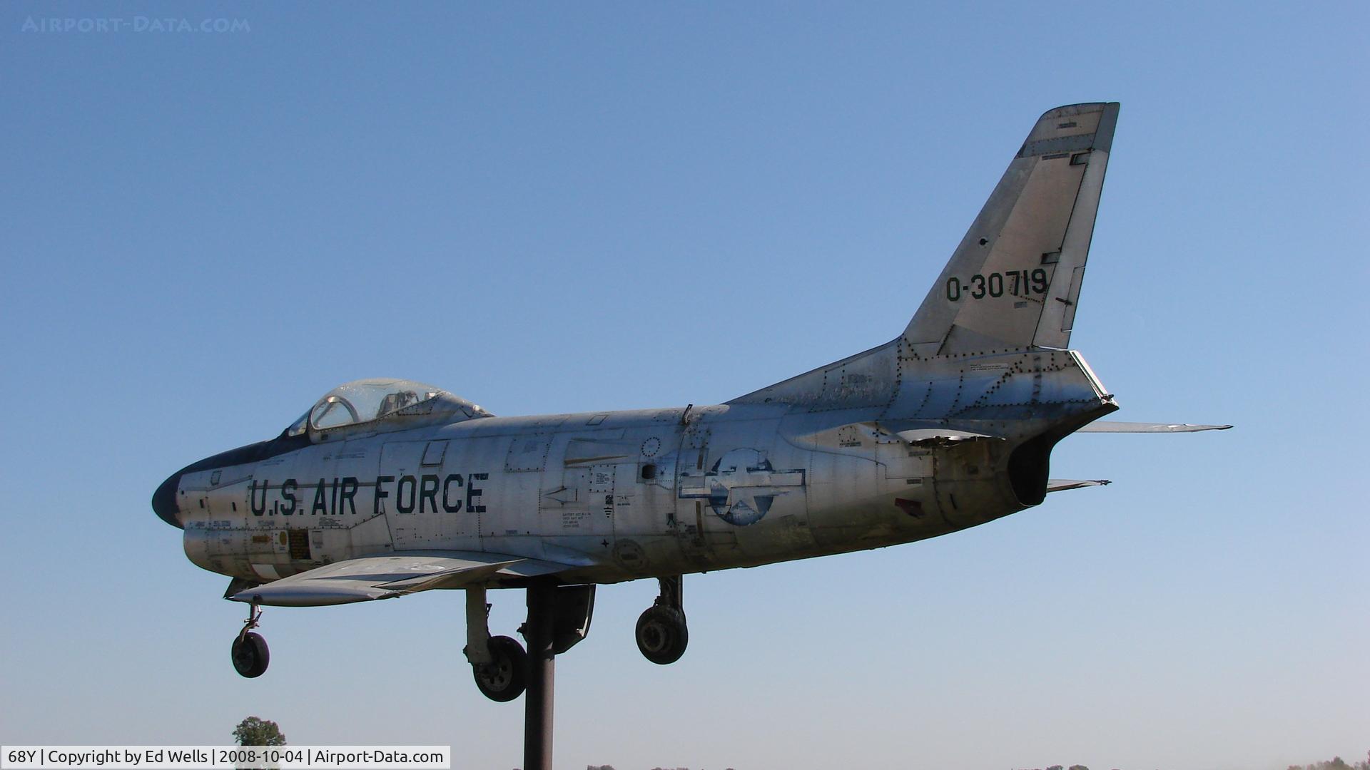 Wells Municipal Airport (68Y) - Gate Guard at 68Y   F86F