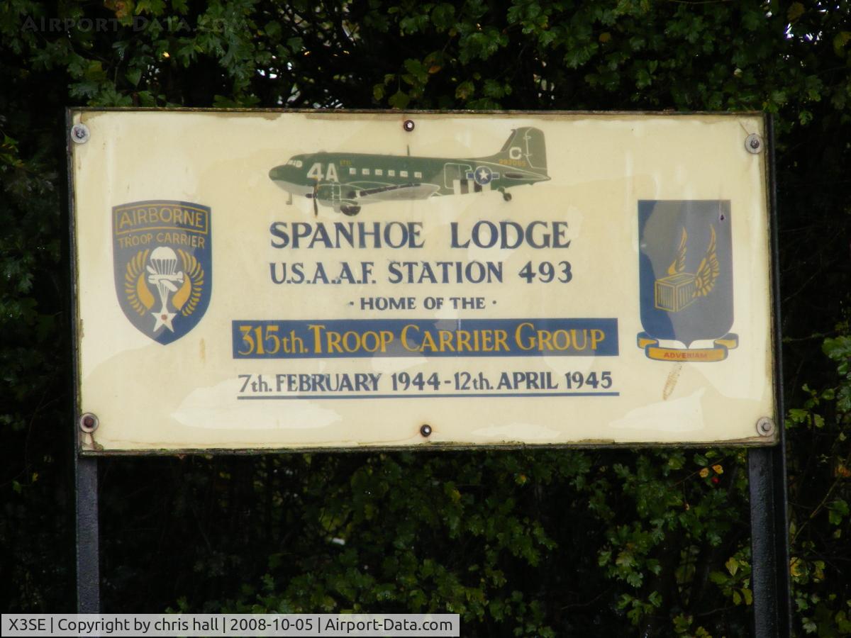 X3SE Airport - Displayed at the entrance to Spanhoe Lodge. 