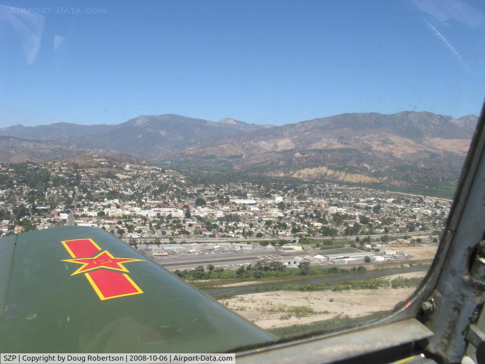 Santa Paula Airport (SZP) - Downwind for Rwy 22 