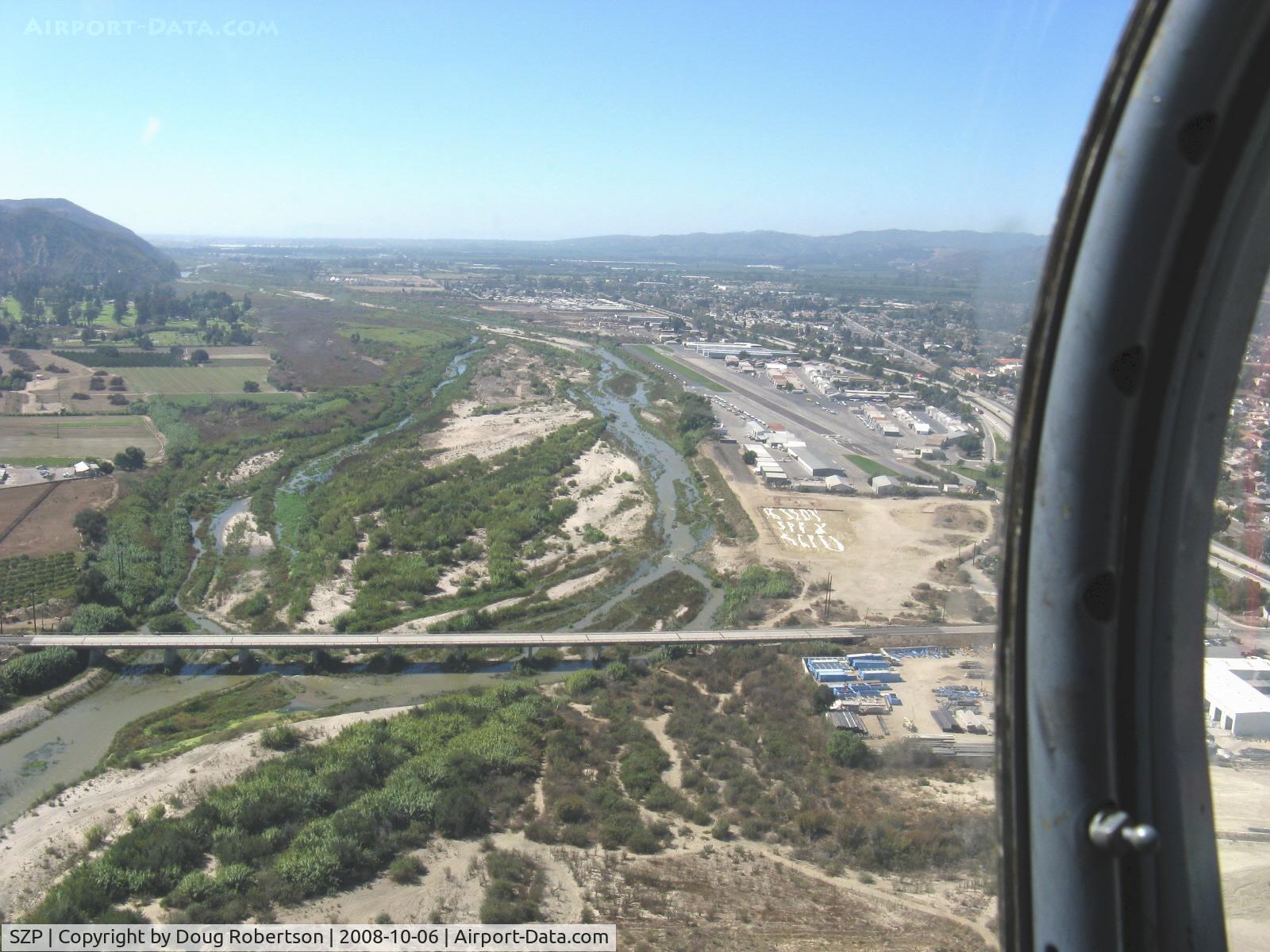 Santa Paula Airport (SZP) - On Base Leg for Rwy 22, SZP