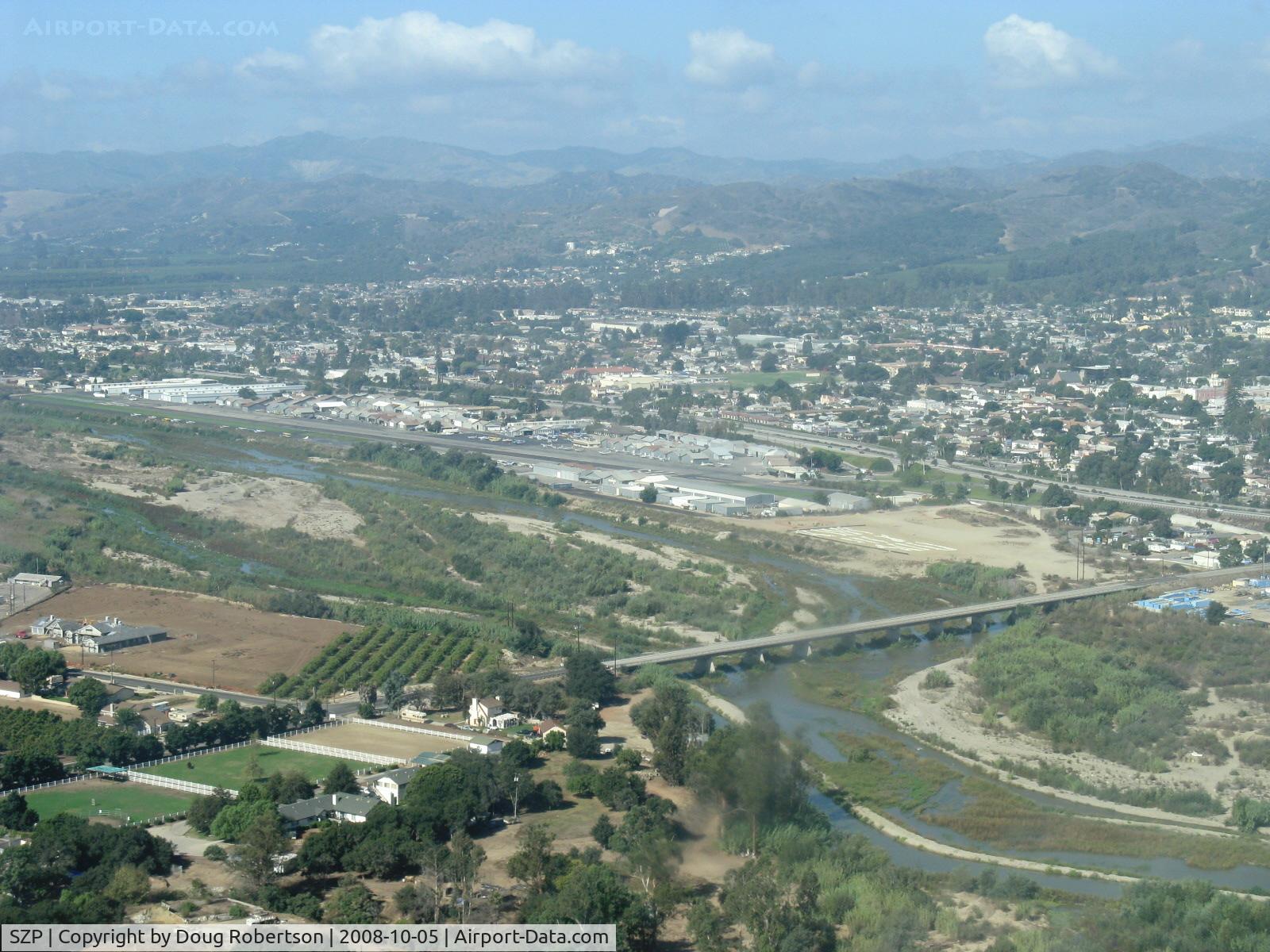 Santa Paula Airport (SZP) - On Base Leg for Landing Runway 22-N9YZ