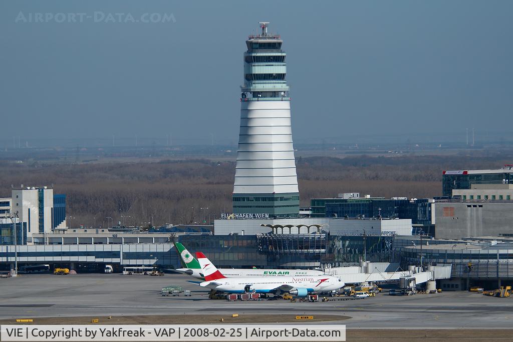 Vienna International Airport, Vienna Austria (VIE) - airport overview from helicopter