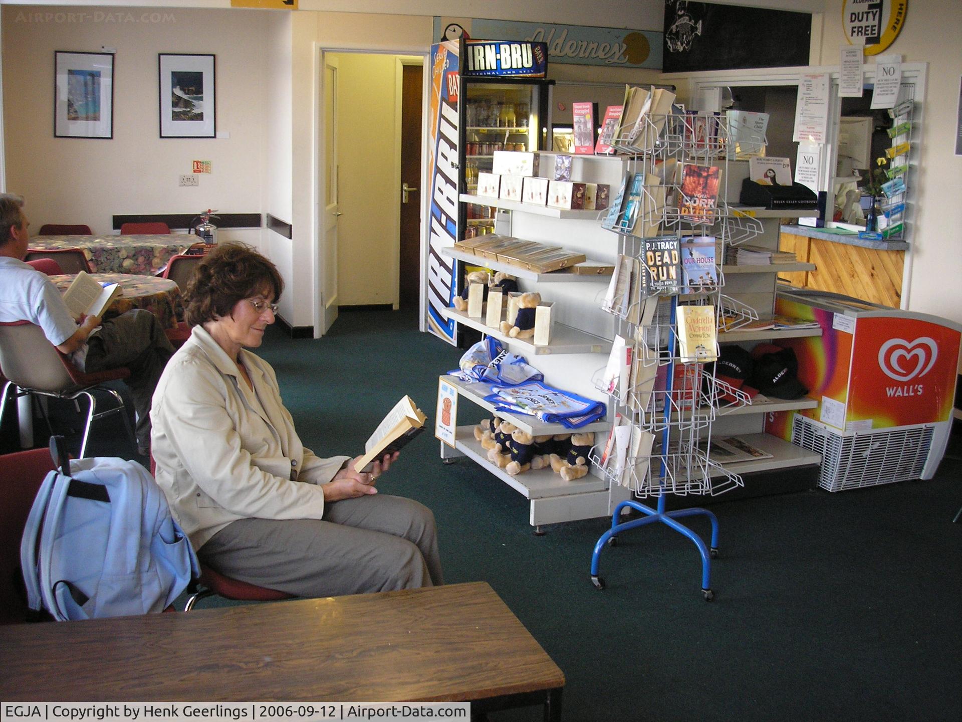 Alderney Airport, Alderney, Channel Islands United Kingdom (EGJA) - Waitingroom Alderney Airport