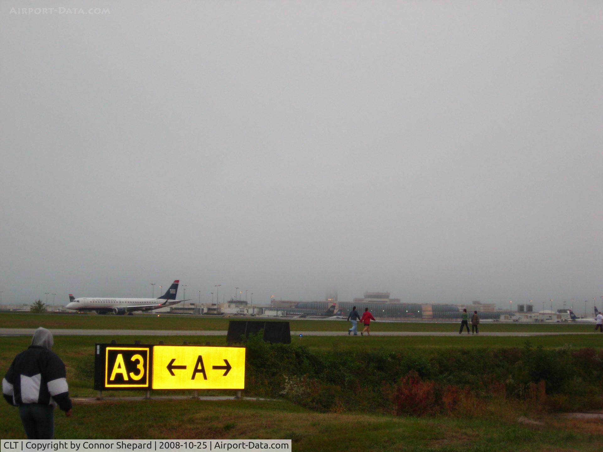 Charlotte/douglas International Airport (CLT) - Main terminal from taxiway
