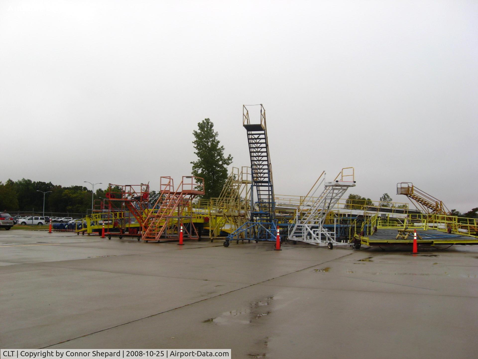 Charlotte/douglas International Airport (CLT) - Various air stairs and other accessories 