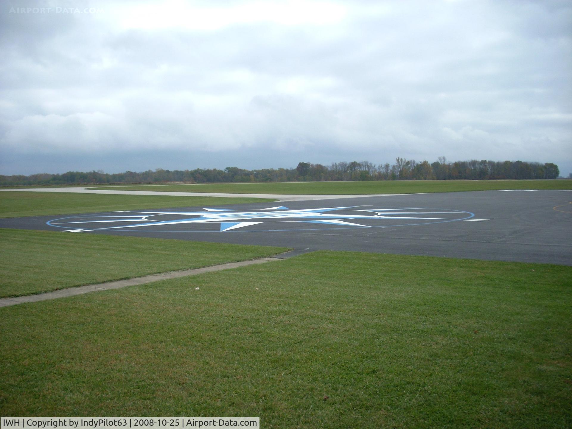 Wabash Municipal Airport (IWH) - Nicely painted compass rose