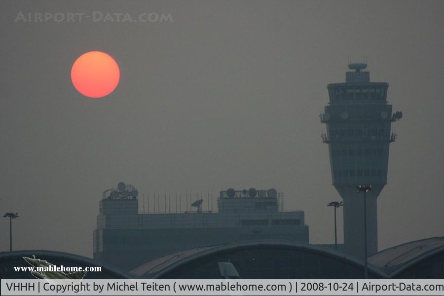 Hong Kong International Airport, Hong Kong Hong Kong (VHHH) - Sundown on HKIA Control Tower