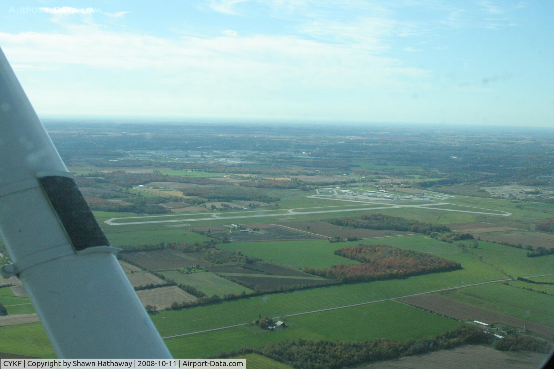 Region of Waterloo International Airport (Kitchener/Waterloo Regional Airport), Regional Municipality of Waterloo, Ontario Canada (CYKF) - Joining the curcit for RWY 08