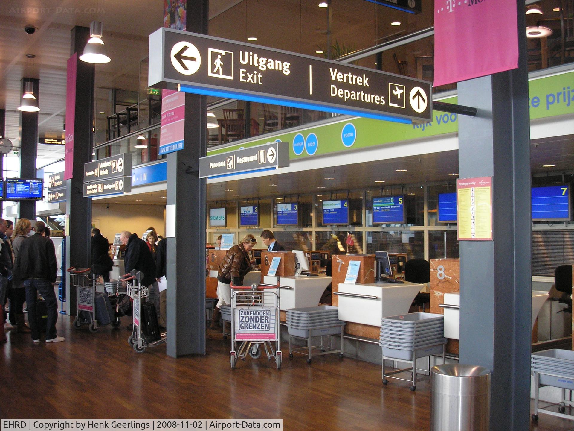 Rotterdam Airport, Rotterdam Netherlands (EHRD) - Rotterdam Airport 2008 , Departure Hall