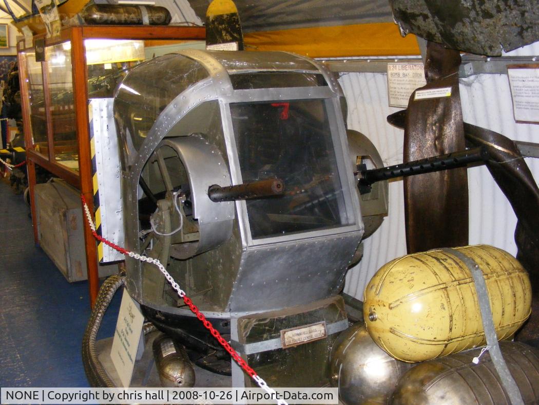 NONE Airport - Tailgun turret from a B-24 Liberator at the Norfolk & Suffolk Aviation Museum