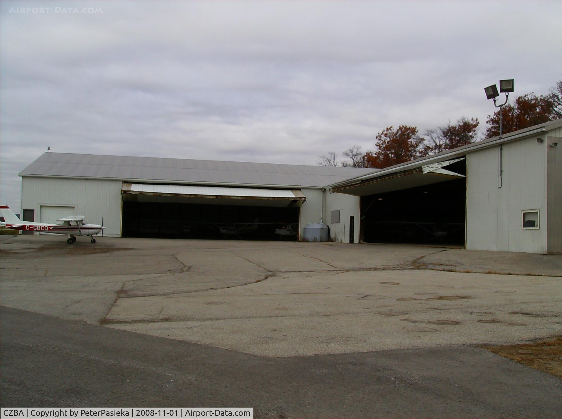Burlington Airpark Airport, Burlington, Ontario Canada (CZBA) - Spectrum Airways aircraft hangar, Burlington Airport, Ontario Canada