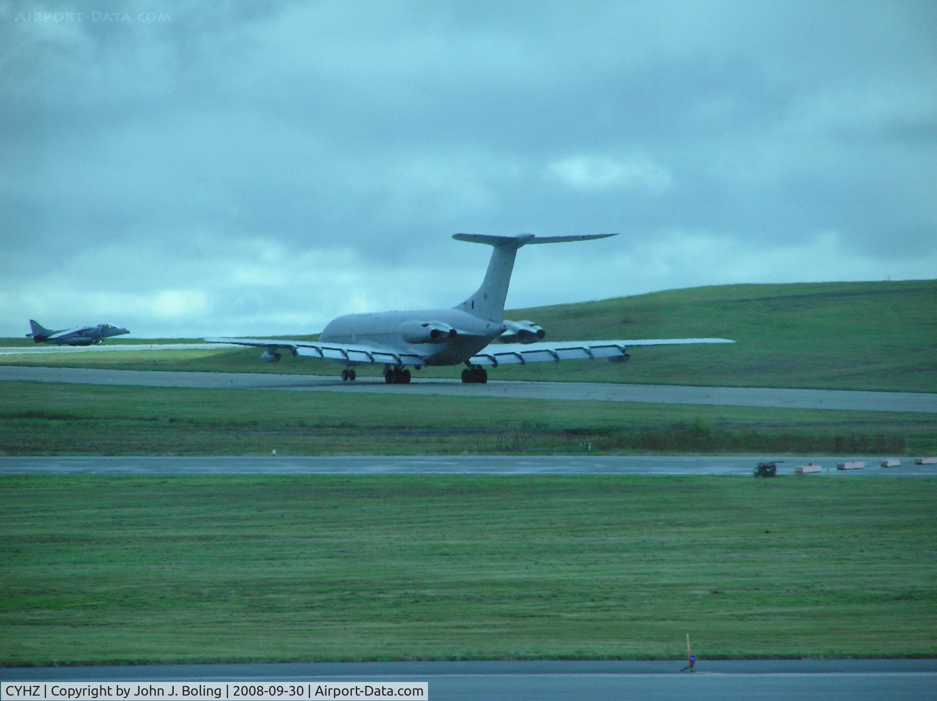 Halifax International Airport, Halifax Regional Municipality, Nova Scotia Canada (CYHZ) - VC-10 and AV-8 taxi for departure from Halifax.