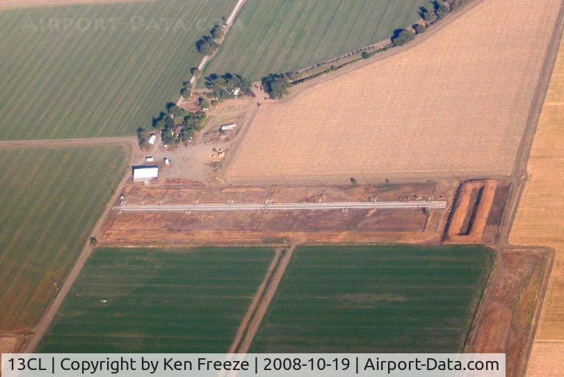 Maine Prairie Airport (13CL) - Maine Prairie private airport near Vacaville taken from the west